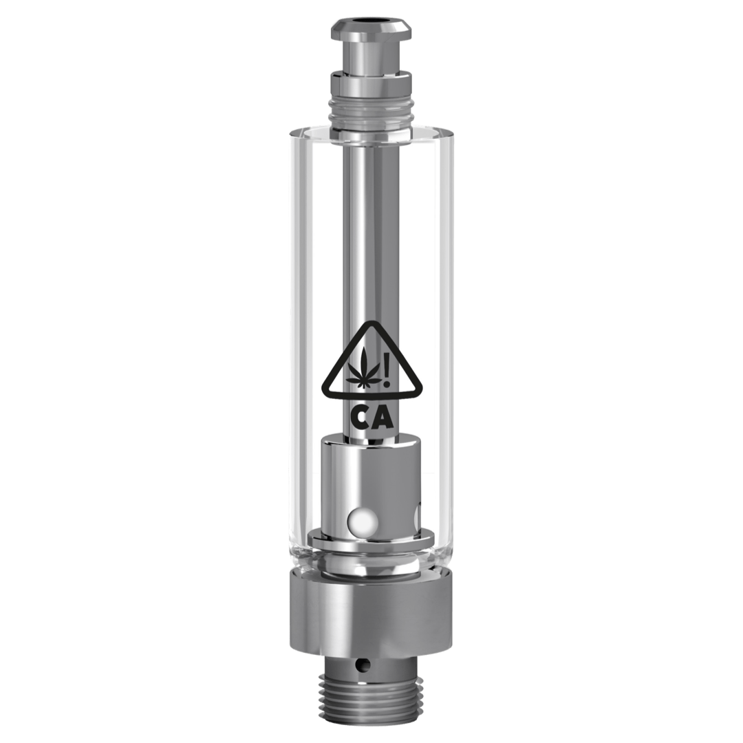 GoodCarts 1.0mL Vape Cartridge with California THC Warning Icon (Eazy-Press Glass)
