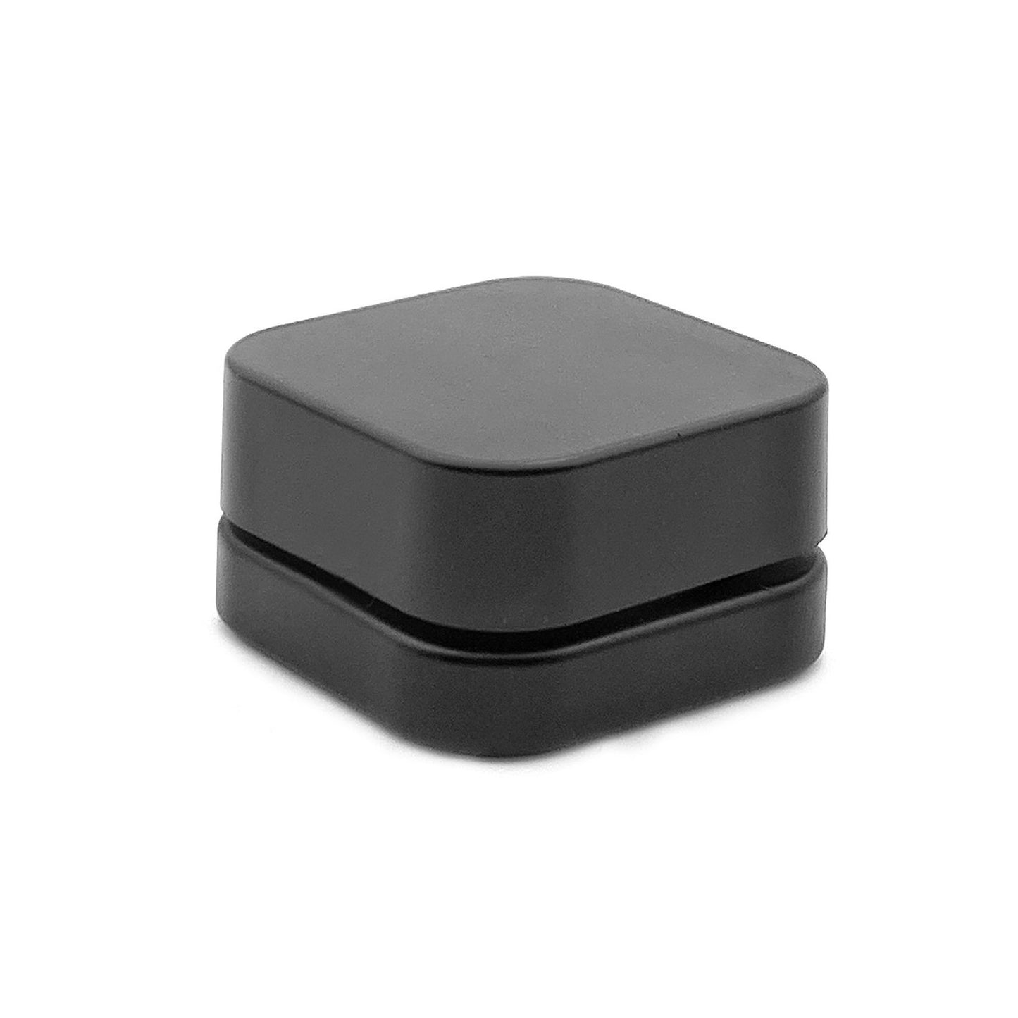 Grand Puff 9ml Child-Resistant Black Square Glass Concentrate Jar Black / Black Cap