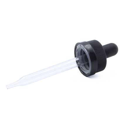 Green Child-Resistant Glass Dropper Bottle w/ 0.8ml Non-Graduated Dropper - 1 oz