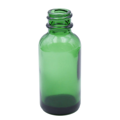 Green Child-Resistant Glass Dropper Bottle w/ 0.8ml Non-Graduated Dropper - 1 oz