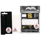 Maine & Massachusetts 1" Circle THC Universal Marijuana Symbol Labels (1,000 qty)