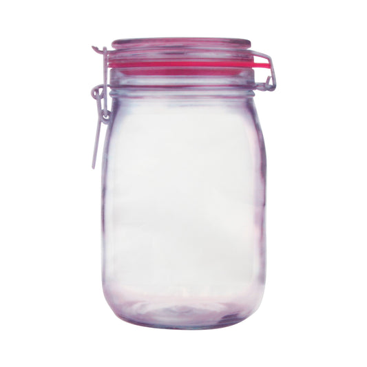 Medium Mason Jar Style Clear Zipper Bags Wide Jar