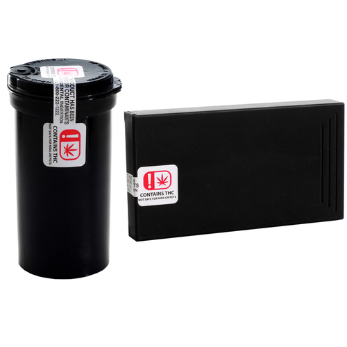 Oklahoma OMMA Tamper Evident THC Compliance Labels (Roll of 1,000 ...
