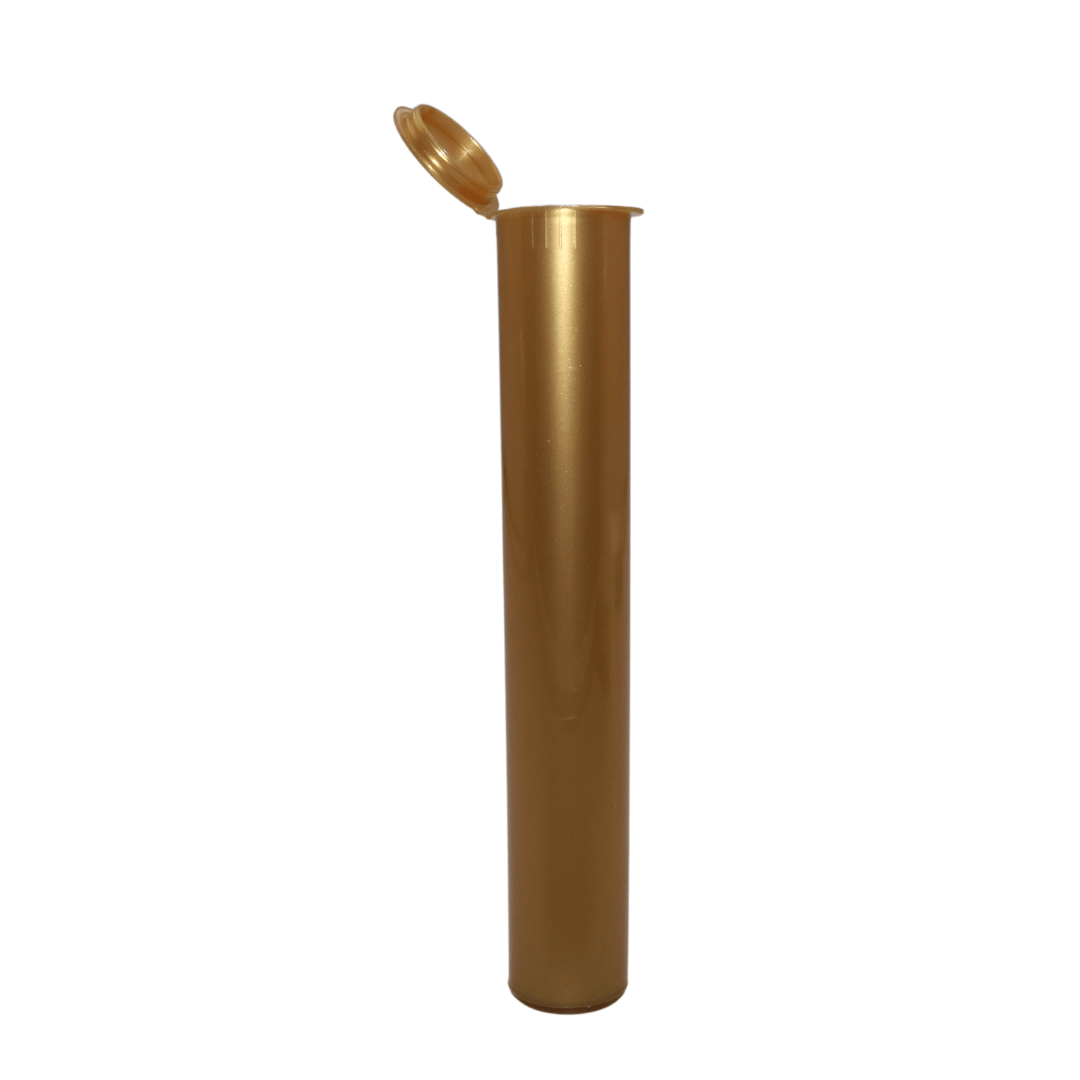 Premium Squeeze Top Child Resistant 116mm Pre-Roll Tubes Gold