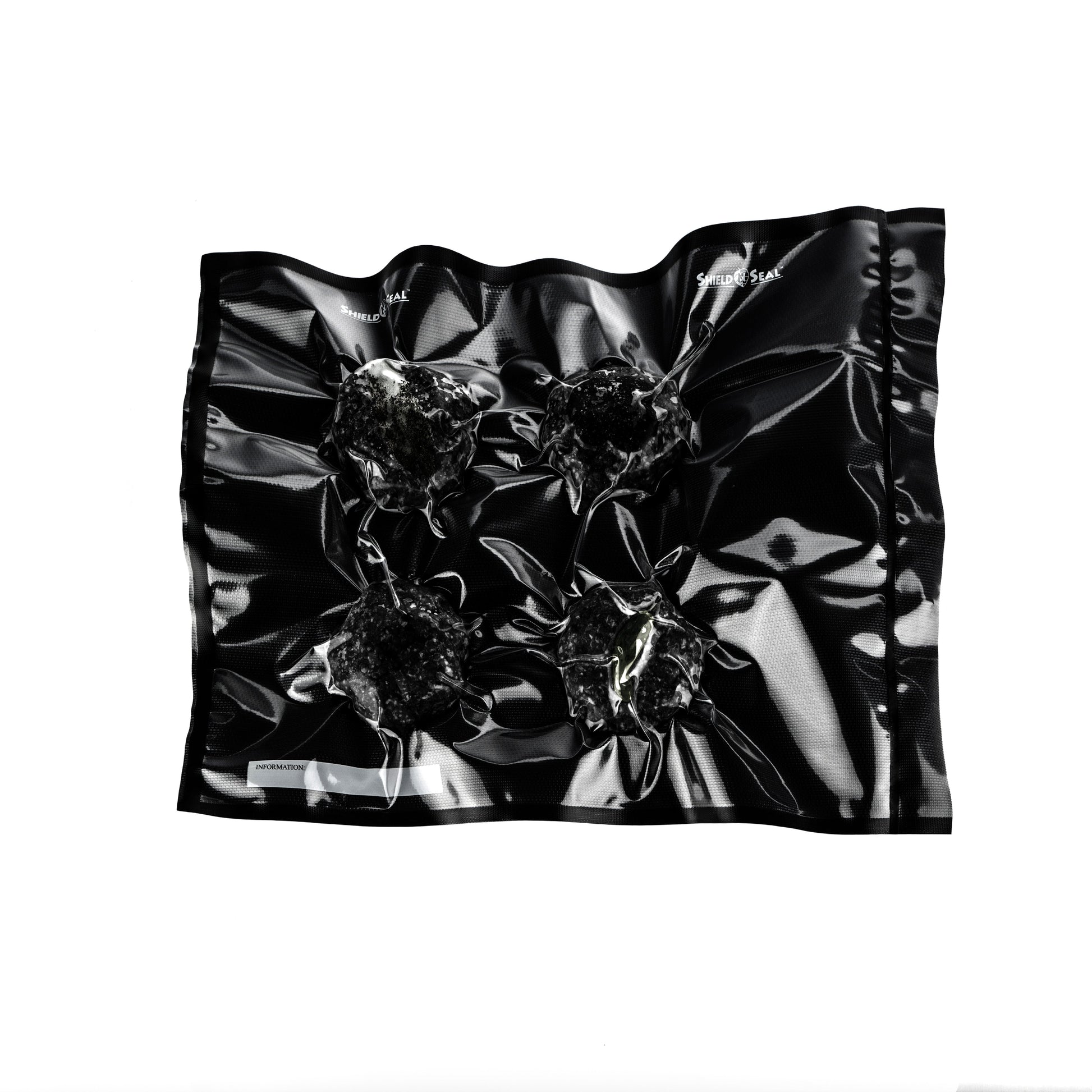 Shield N Seal Precut Vacuum Sealer Bag (15" x 20" / Box of 50) Black / Black