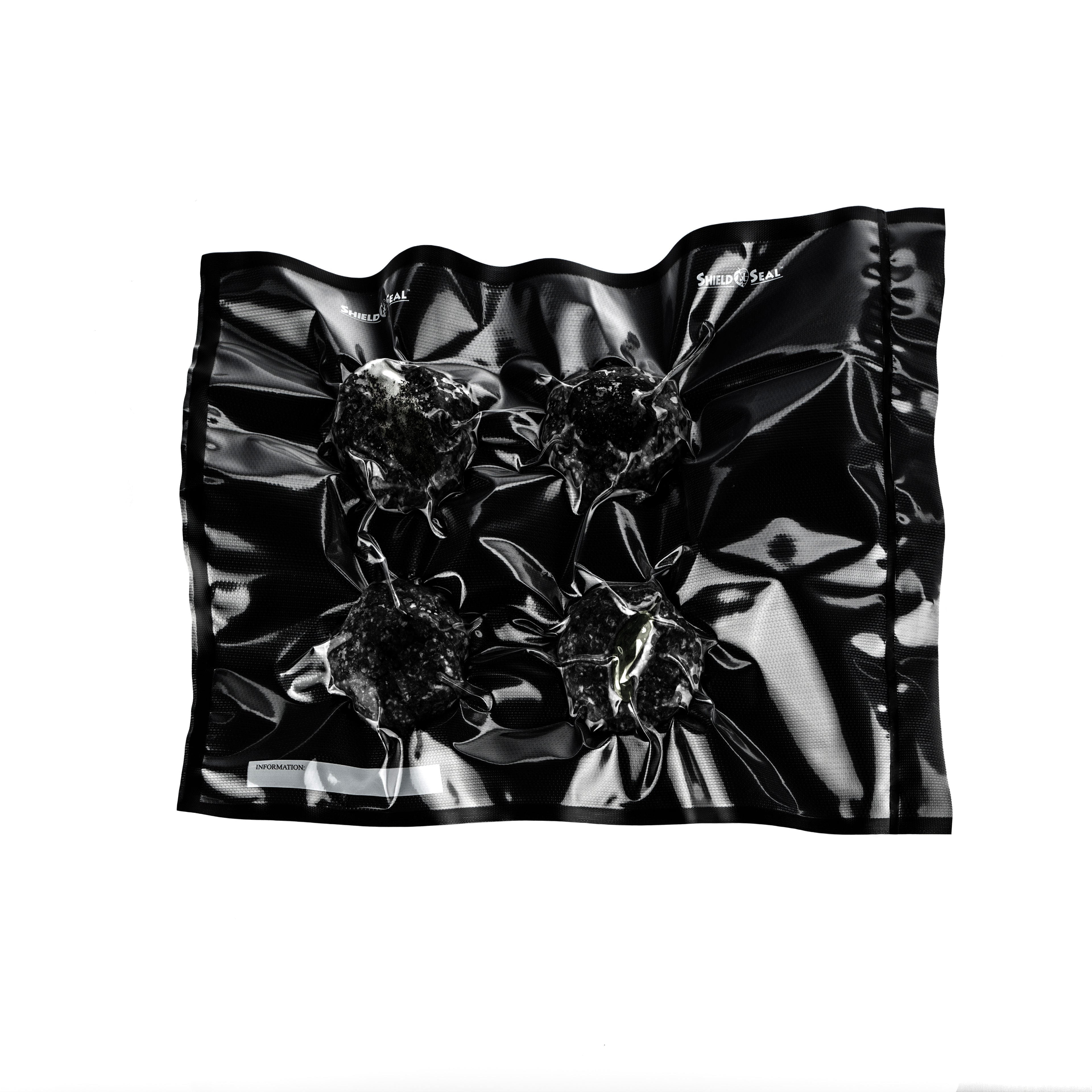 Shield N Seal Precut Vacuum Sealer Bag (15" x 20" / Box of 50) Black / Black