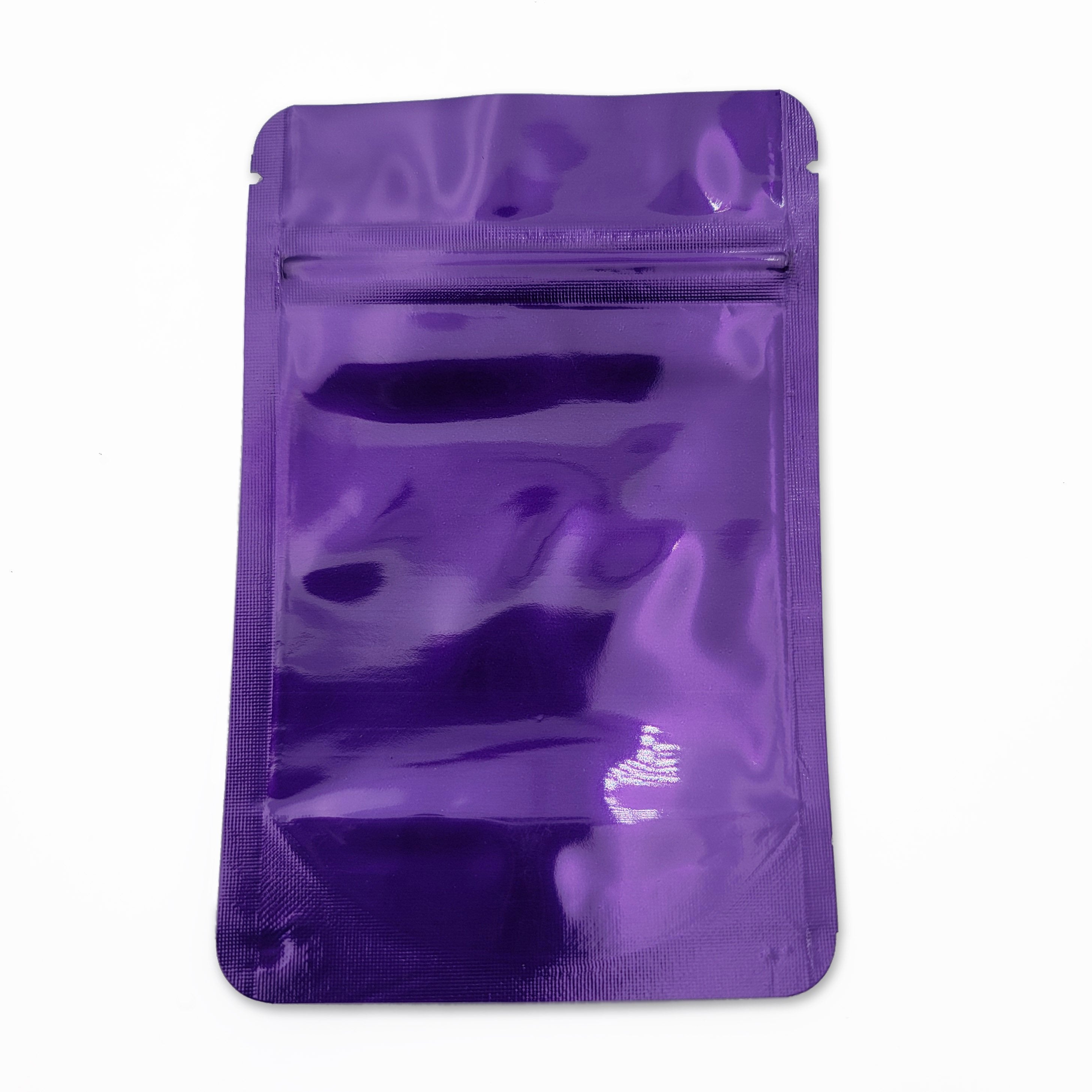 Shiny Series Smell Proof Bag (1/8th) 5.0" x 3.3" Purple