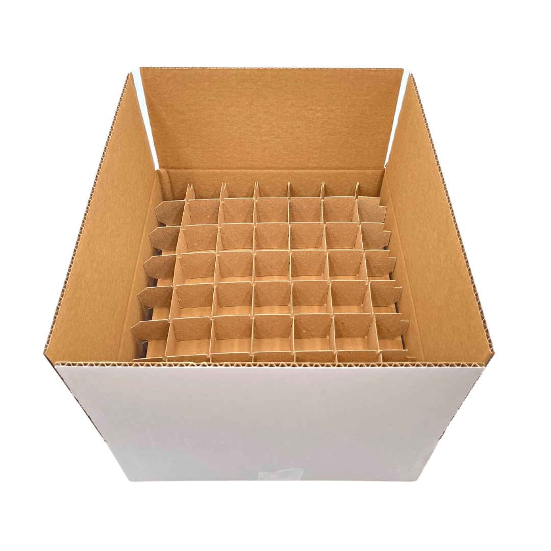Shipping Box with Inserts (Fits 128 1-gram jars)