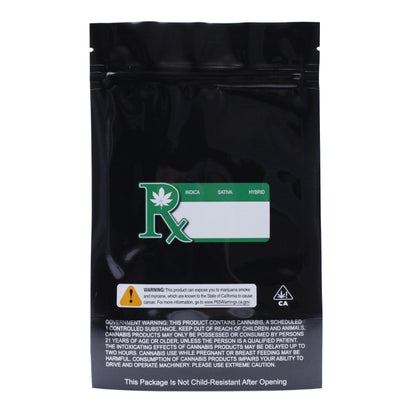 Smell Proof Bag (1/2 oz to 1 oz) Black