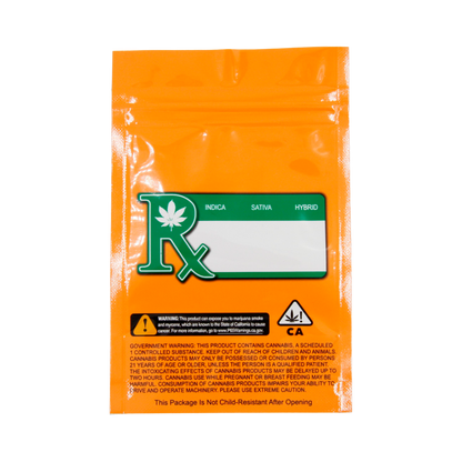 Smell Proof Bag (1/4th oz) Orange