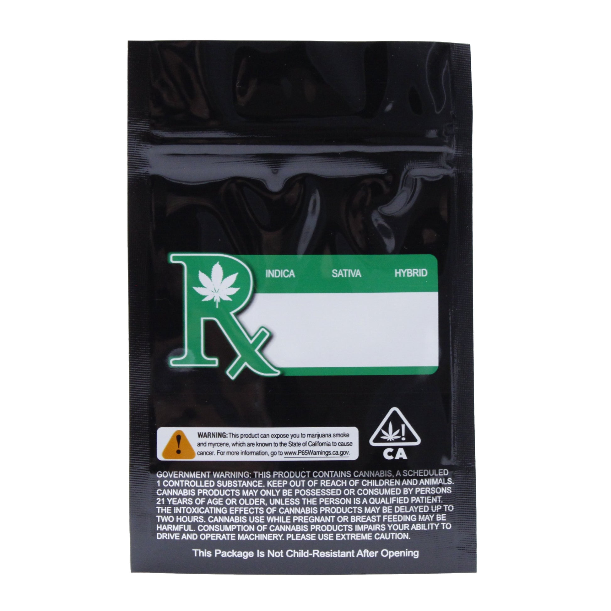 Smell Proof Bag (1/8th oz) Black