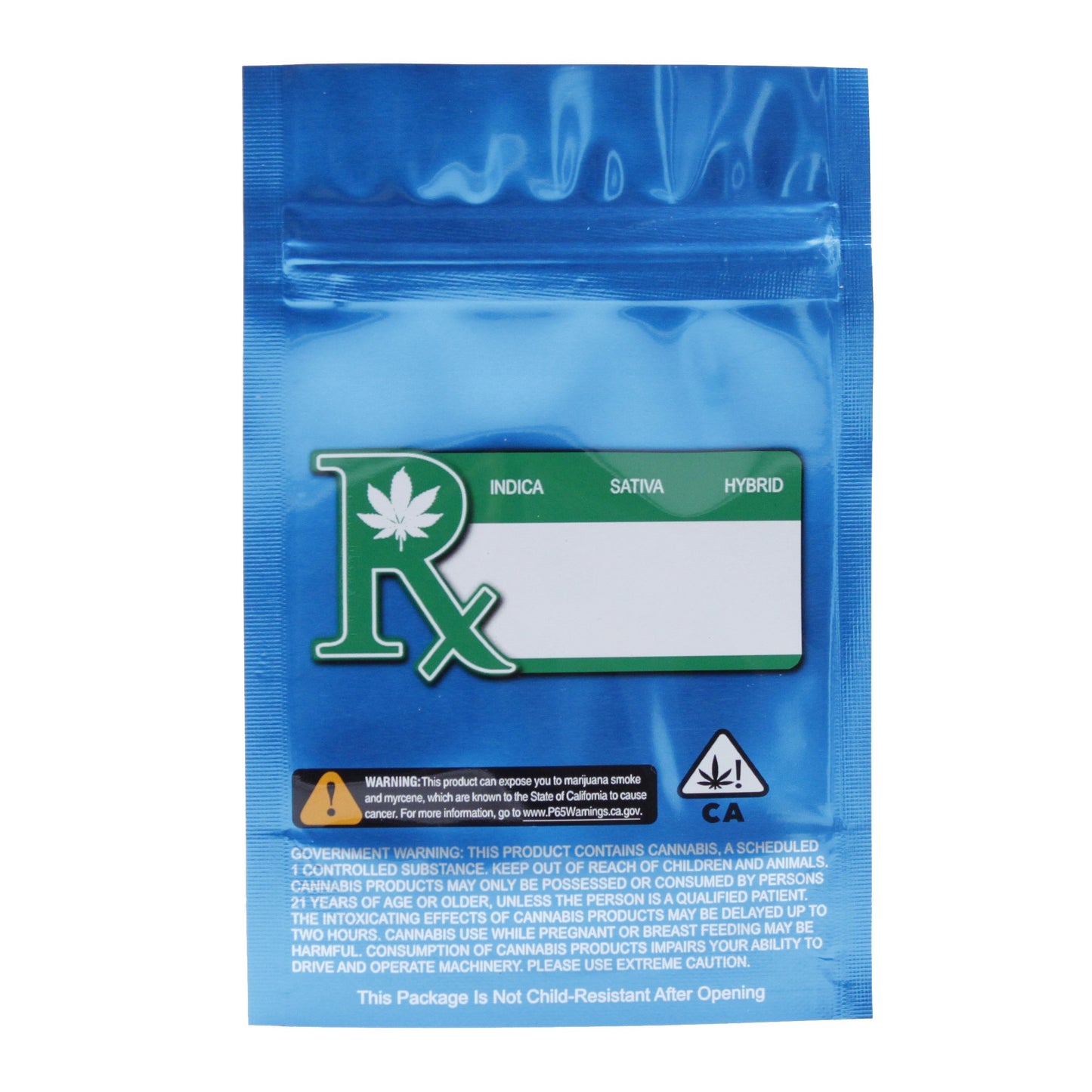 Smell Proof Bag (1/8th oz) Blue