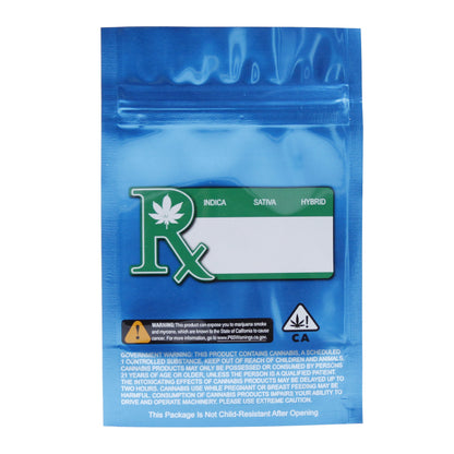 Smell Proof Bag (1/8th oz) Blue