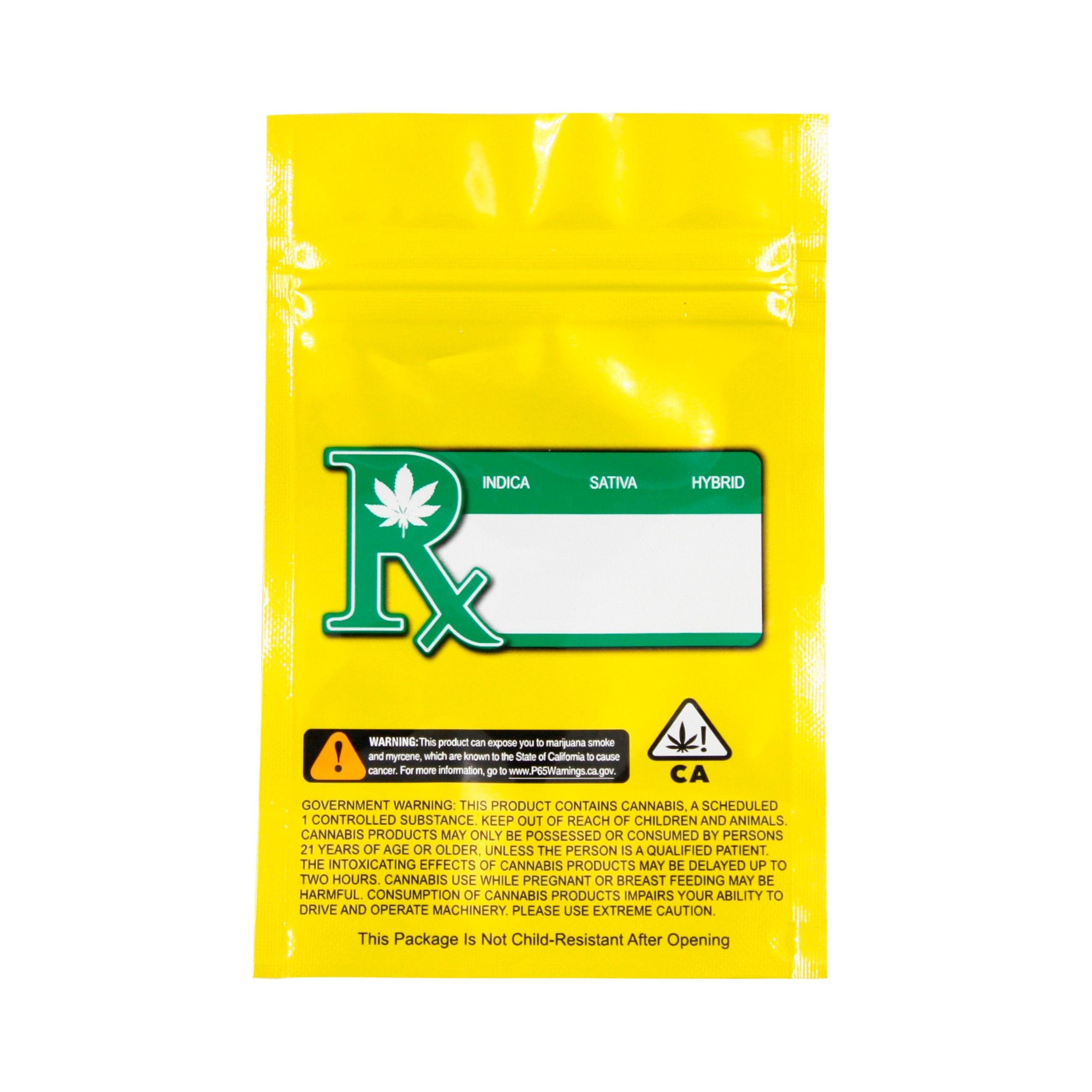 Smell Proof Bag (1/8th oz) Yellow