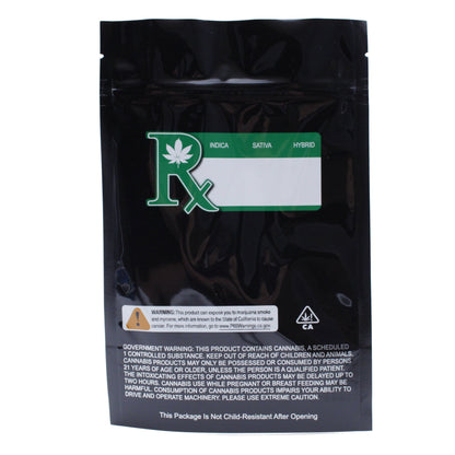 Smell Proof Mylar Bag (1 oz) Black