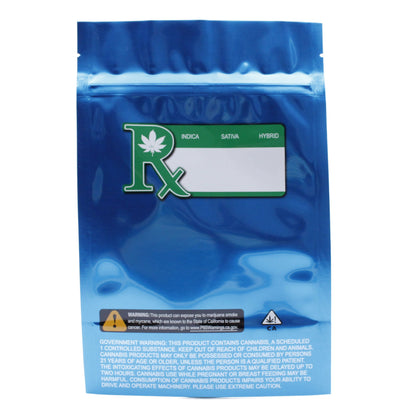 Smell Proof Mylar Bag (1 oz) Blue