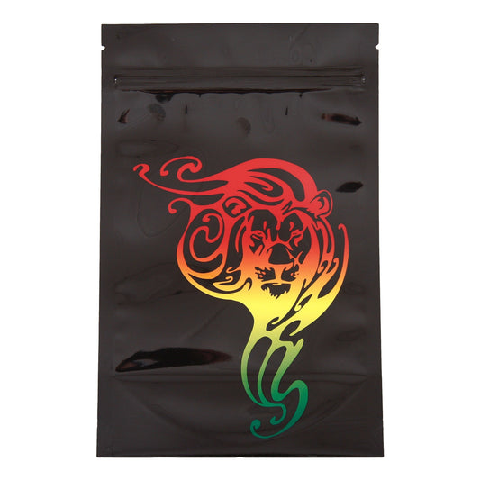 Smell Proof Stealth Bag Rasta Lion (Ounce, 5-Pack)