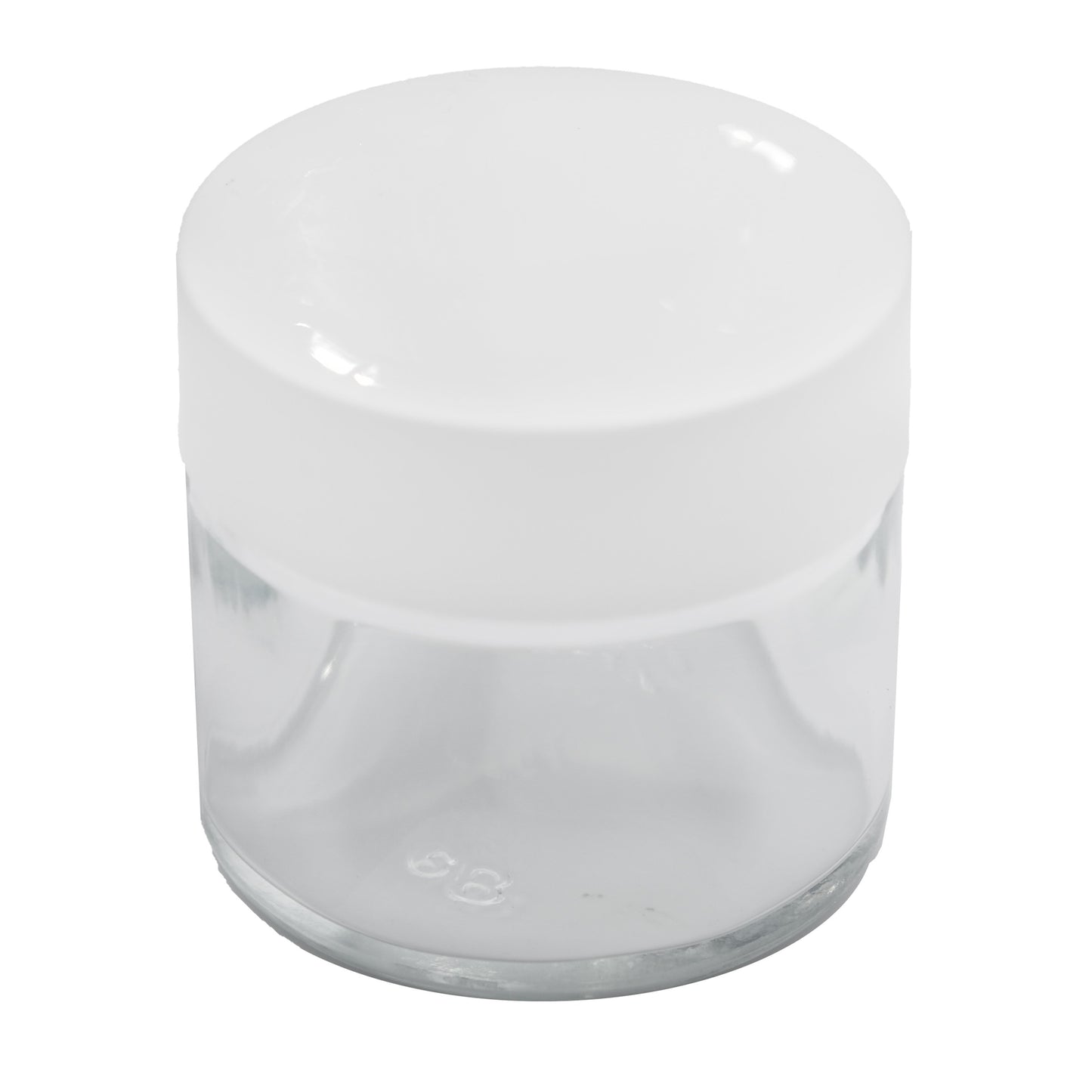 12 oz Plastic Jars, Clear PET Straight Sided Jars w/ White Smooth Induction  Lined Caps