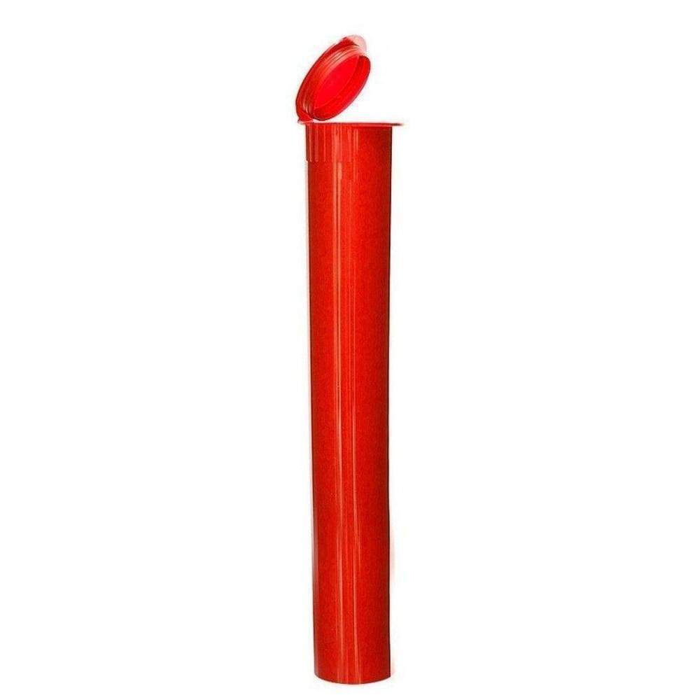 Squeeze Top Child-Resistant 116mm Pre-Roll Tube Red