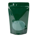 Stand Up Zipper Bag with Clear Oval Window (1 Ounce) Hunter Green