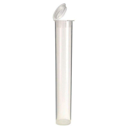 Translucent Squeeze Top Child-Resistant 116mm Pre-Roll Tube Clear