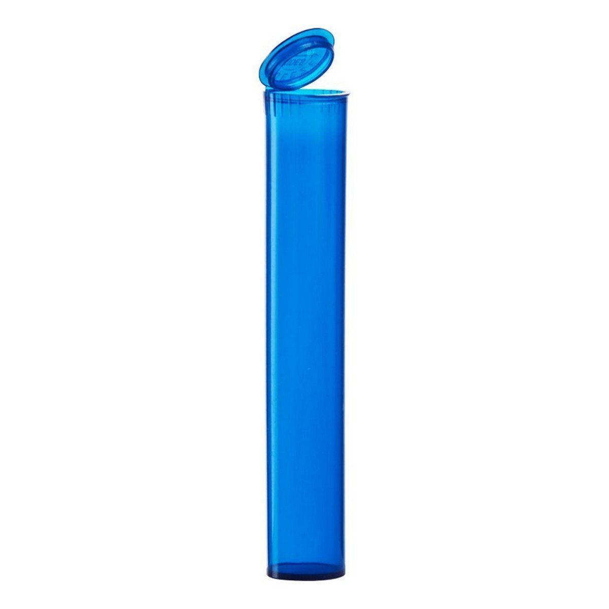 Translucent Squeeze Top Child-Resistant 94mm J-Tube Translucent Blue