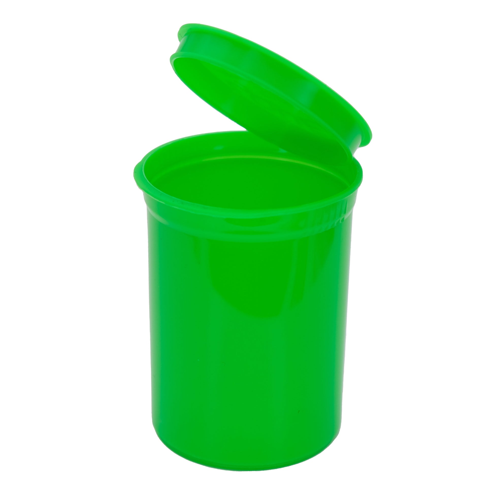 Vertigo Series 30 Dram Pop Top Child Resistant Bottles (50 Pack) Neon Green